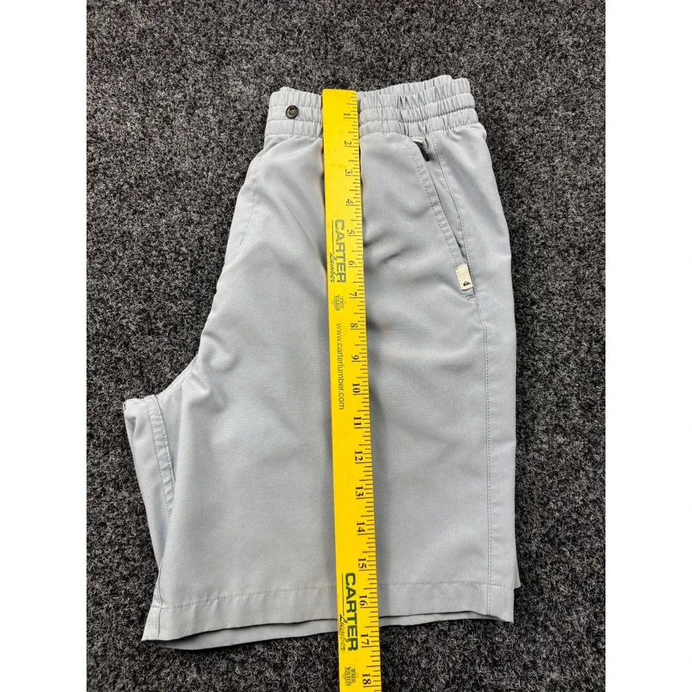 Quiksilver Amphibian Hybrid‎ Shorts Mens Small Grey Elastic Waist Boardshorts S